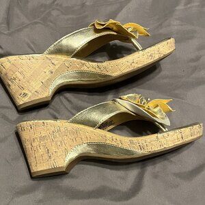 Bjorndal "Lana" Women's Size 9 Sandals 2.5" Cork Heel - new in box